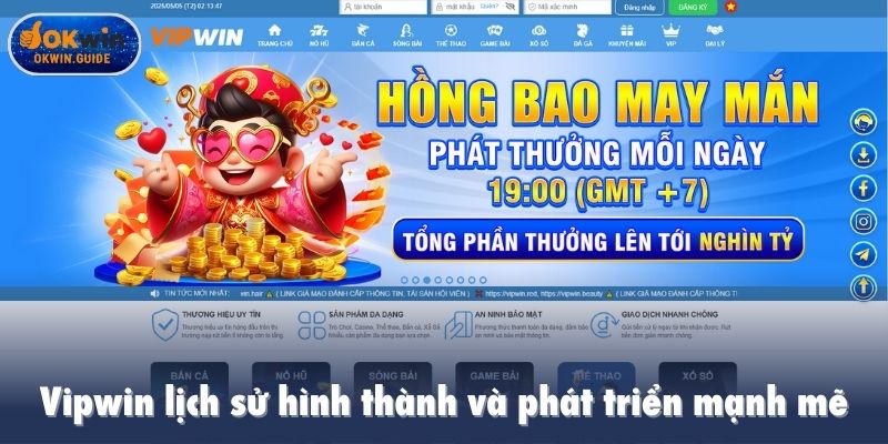 Vipwin - Nền tảng cá cược online có lịch sử hình thành và phát triển mạnh mẽ