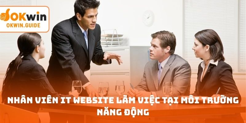Nhân viên IT website làm việc tại môi trường năng động